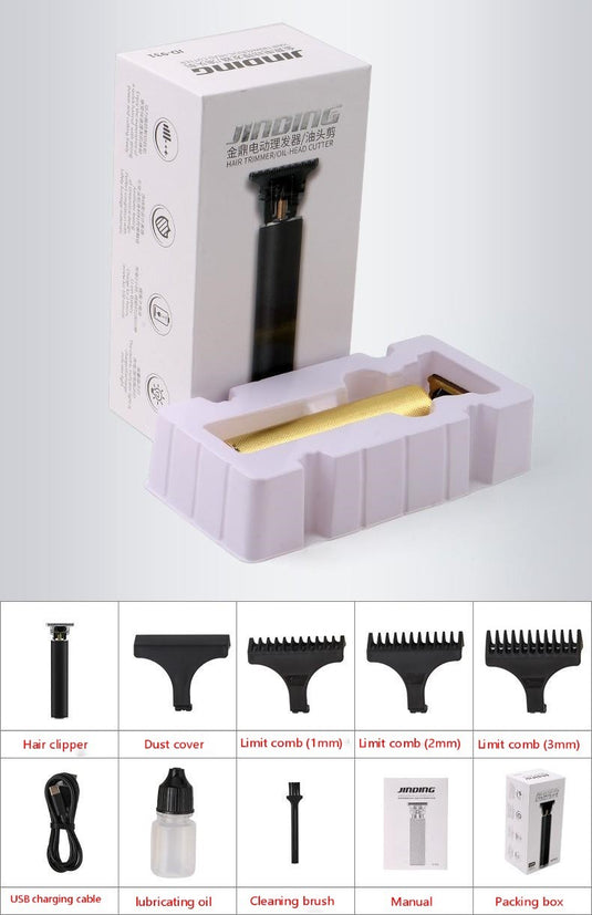 Retro T9 oil head electric clipper rechargeable hair clipper