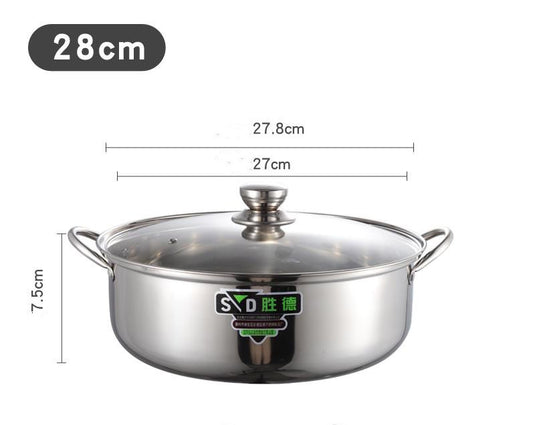 Household Thickened Bottom Commercial Induction Cooker Soup Pot